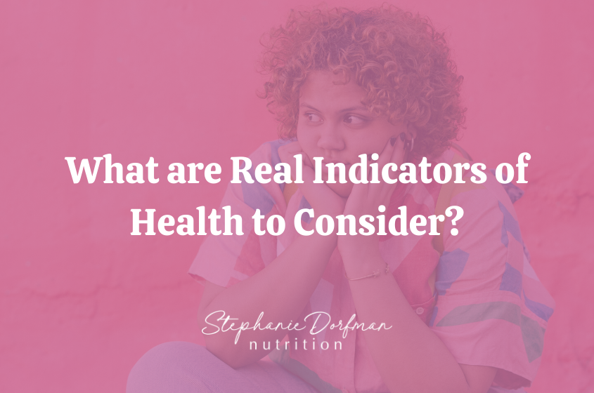 "Women thinking about real health indicators.">